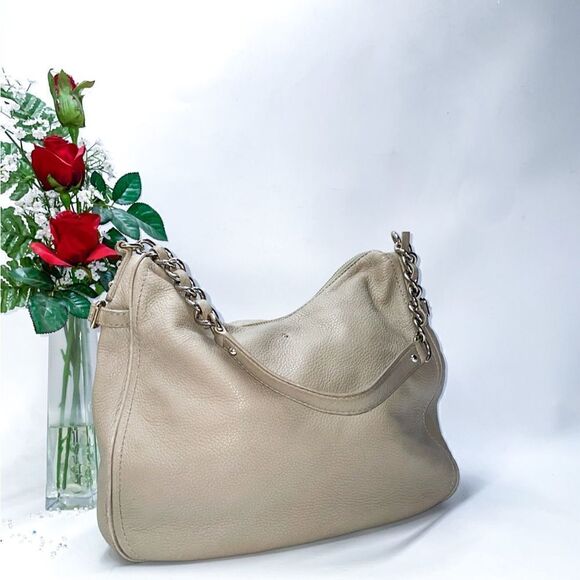 Kate Spade Leather Hobo Bag Gray Large - Picture 1 of 13